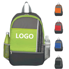 Sac à dos en cuir élégant avec poches