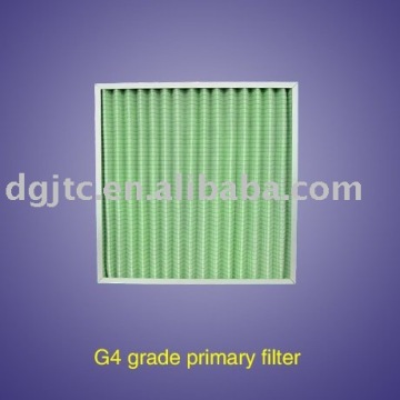 G4 Glass Fiber Pleated panel filter,heavy duty filter