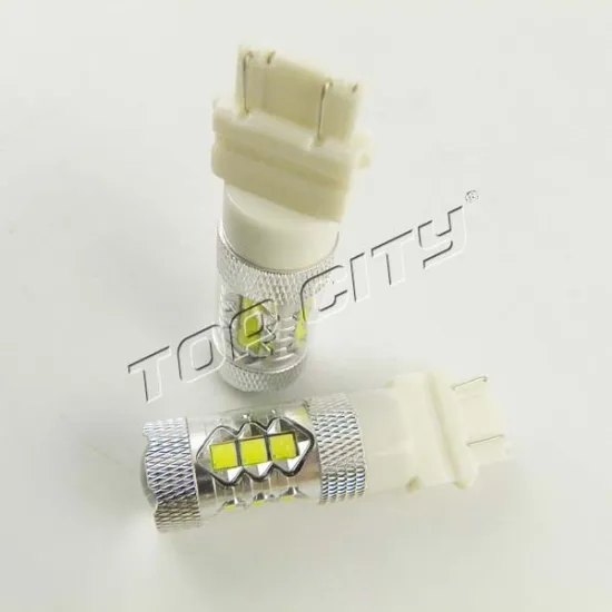 TOPCITY Latest Powerful XBD Chips 7000K White 1000LM 3057 3457 S25 3157 80W LED Brake Tail Stop Lights Bulb