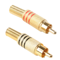 Gold Plated RCA Plug Speaker Plug Male Solderless