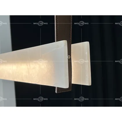 Modern Minimalist Marble Chandelier for Large Art Restaurant Lighting