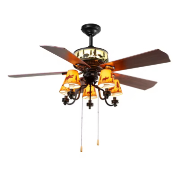 TREPOWER American Vintage Iron Lighting - Cheap Price Ceiling Fan Light