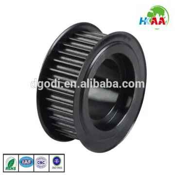 XL steel double flange timing pulley cast iron pulley 10mm width