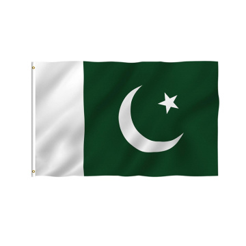 Pakistan Flags Polyester with Brass Grommets 3x5 Ft