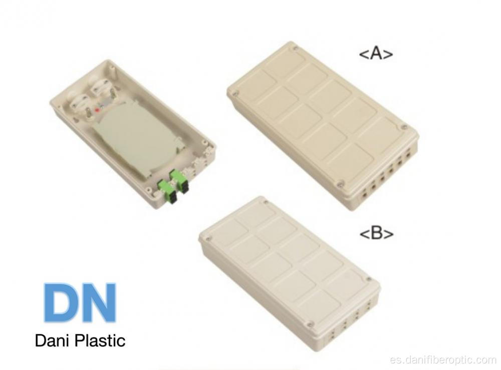 Caja de plástico de empalme de fibra óptica de 12 núcleo