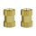 Fastener knurled thread insert brass nut