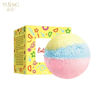 Rose Bath Salt Ball Bath Bomb - Deep Cleaning Body Bath Sponge