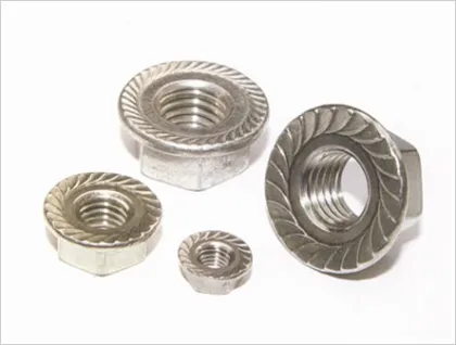 Industrial hardware Serrated Flange Nuts