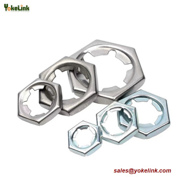 1"-8 LOW PROFILE HEX LOCKNUT STAMPED PAL NUT