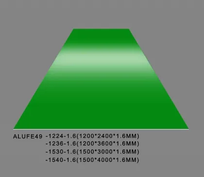 Feve Aluminium Sheet Gloss Emerald