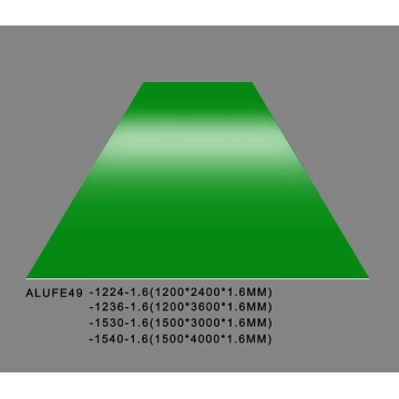 Parlak Zümrüt Alüminyum Levha 1.6mmThick 5052 H32