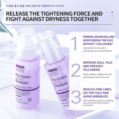 Private Label Natural Pro-Xylane 80ml Facial Lotion - Anti-Wrinkle, Moisturizing, Anti-Aging for Dry & Sensitive Skin