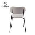 Nordic Rattan Wooden Dining Chair Popular Dining Room Furniture with Metal Leg Dining Chair