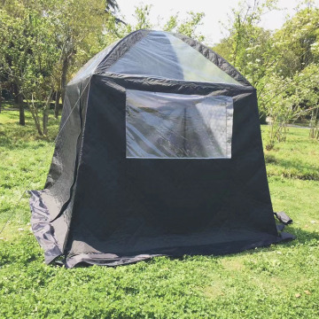 High Quality Custom Black Tents Sauna Camping Tent Supplier with Logo OEM 13.6kg
