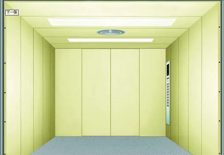 China Elevator Factory 5000kg Painted Steel Cargo Elevator Freight Elevator With Machine Room