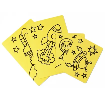 Rocket space sand art set for boys and girls