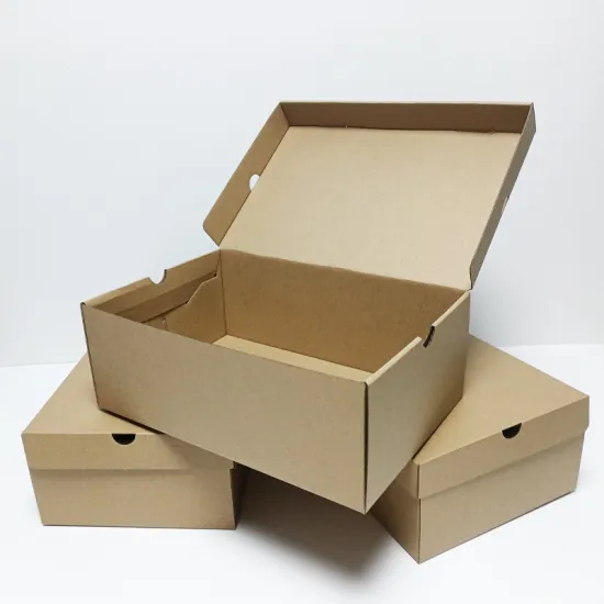 Custom Logo Corrugated Shoe Box Packaging