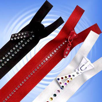 Rhinestone Zippers
