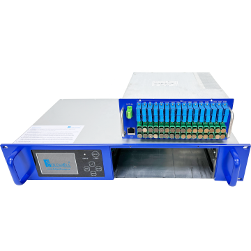 Popular 32 Port 1550nm Erbium-Doped Optical Amplifier with Lumentum Pump Laser - Rear Power Supply