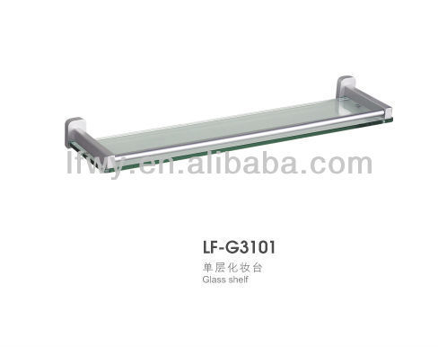 glass stainless steel bar shelf