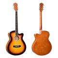 Solid Acoustic Guitar Acoustic 40 inch wood guitar beginners Factory