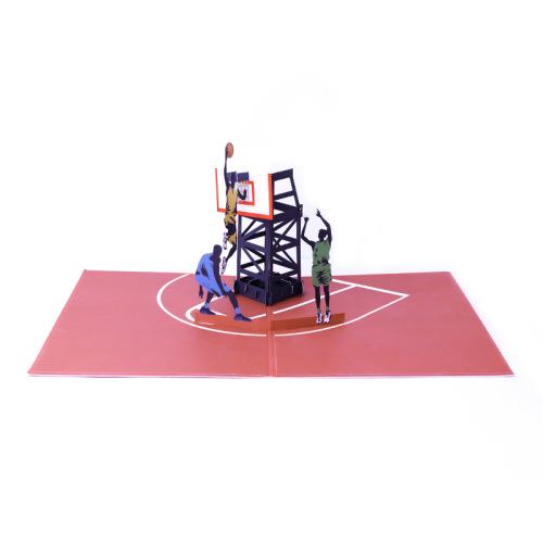 Juego de baloncesto 3D Tarjetas de felicitación