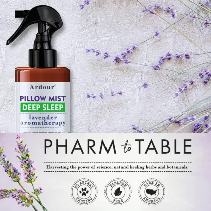 Lavender Oil Pillow Spray: Natural Organic Essential Oil for Relax, Calm, and Deep Sleep