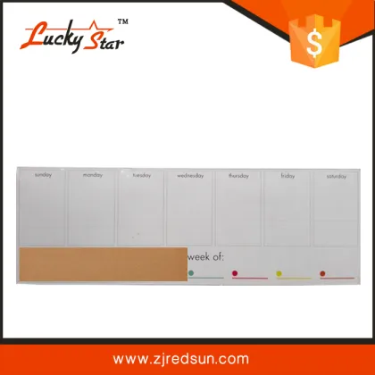 Magnetic mini whiteboard writing board monthly calendar whiteboard