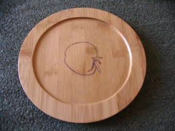 Bamboo fruit plate, bamboo dish