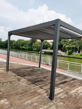 Aluminum Outdoor Furniture for 3x3m Garden Pavilion Design