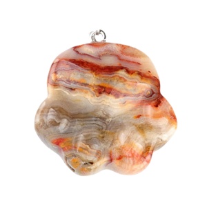 Crazy Agate Cat Claw Pendant for Making Jewelry 28x30MM Handmade Craved Animal Palm Decor