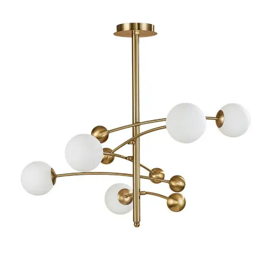 INSHINE Brass Pipe Bule Pendant Light