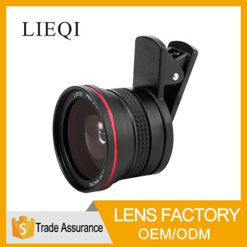 For mobile phone smartphone 3 in 1 fisheye lens wide angle macro lens for camera