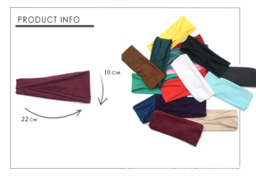 Unisex Solid Color Sport Yoga Headband Hair Elastic Bands for Men Women Stretch Outdoor Sweat Fitness Head Bands Hairband
