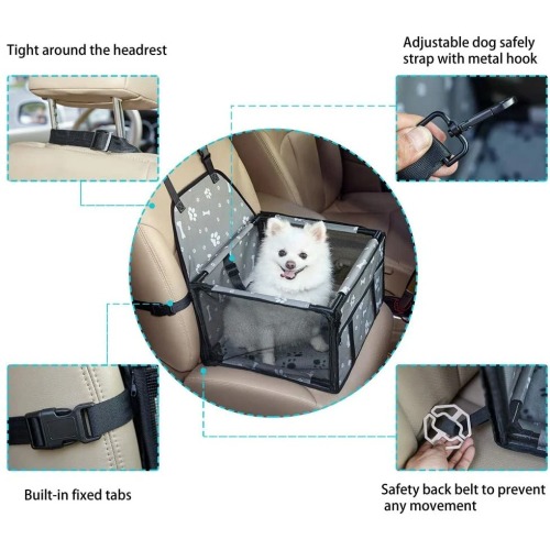 Portable Pet Car Booster Seat Travel Carrier Cage