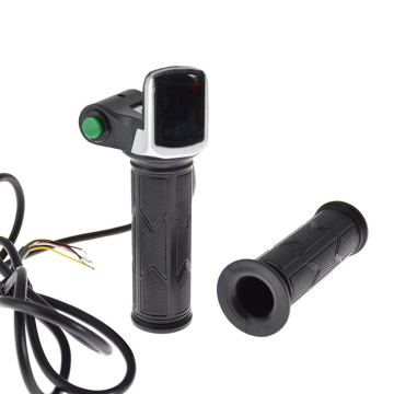 Electric Bike Kit: Twist Throttle Display Screen with Meter for Scooter, Bicycle