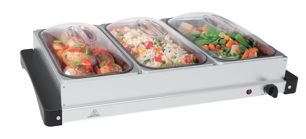 Food Warmer With 3 Removable Trays