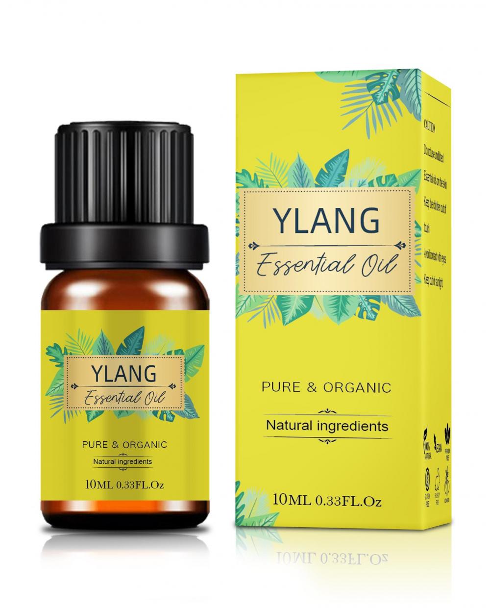 Al por mayor orgánico 10 ml 100% puro extracto de planta natural OEM Ylang Ylang Oil esencial para productos de atención médica