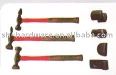 Seven-piece riveting hammer