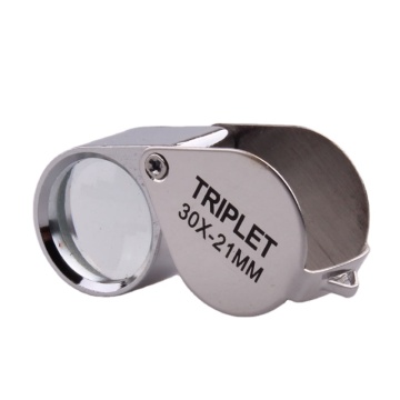 Portable Mini Aluminum Glass Magnifier - Hot Sale 20X/10X/30X Loupe