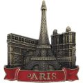 Custom 3D Antique Bronze Zinc Alloy Medium-sized Paper Souvenir Magnet Singapore Tourists Shape Style Fridge Magnetic Sticker