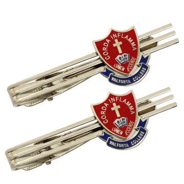 Высококачественный металлический логотип на заказ роскошный зажим для галстука