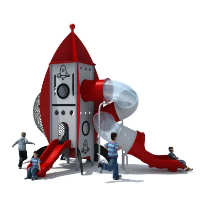 Affordable PE Board Custom Outdoor Rocket Slide for Recreation