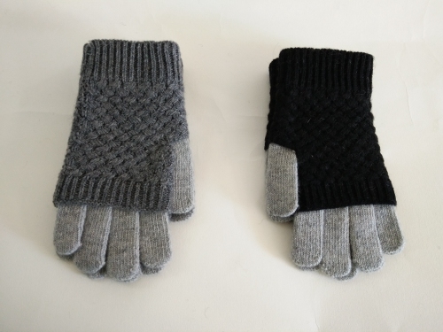 Πλεκτά χρωματιστά ζεστά γάντια
