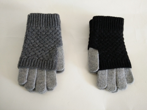 Gestrickte Farbanpassung warme Handschuhe