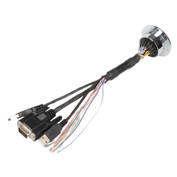 航空用 37P オス - HD-Sub 15P ケーブル