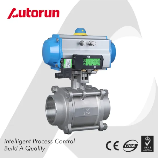 Pneumatic Thread End Dn80/3" 3 Pieces Ball Valve