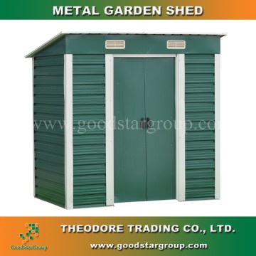 Steel house kit shed flat roof 4'X8'ft outdoor storage garden tools storage lean to shed backyard storage metal shed