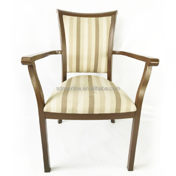 High-Quality Wood Grain Louis Chair