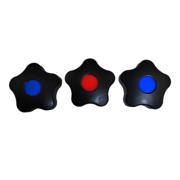 Metric American British System Brass Thread Nylon Clamping Five Point Star Knob Handle